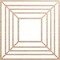 Ekena Millwork Raven Wood Fretwork Pierced Ceiling Medallion, Alder, 22"OD x 8 1/8"ID x 1/4"T CMWP22X22X0250RAAL - alternate 1
